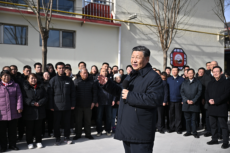 习近平在北京河北考察灾后恢复重建工作时强调再接再厉抓好灾后恢复重建 确保广大人民群众安居乐业温暖过冬